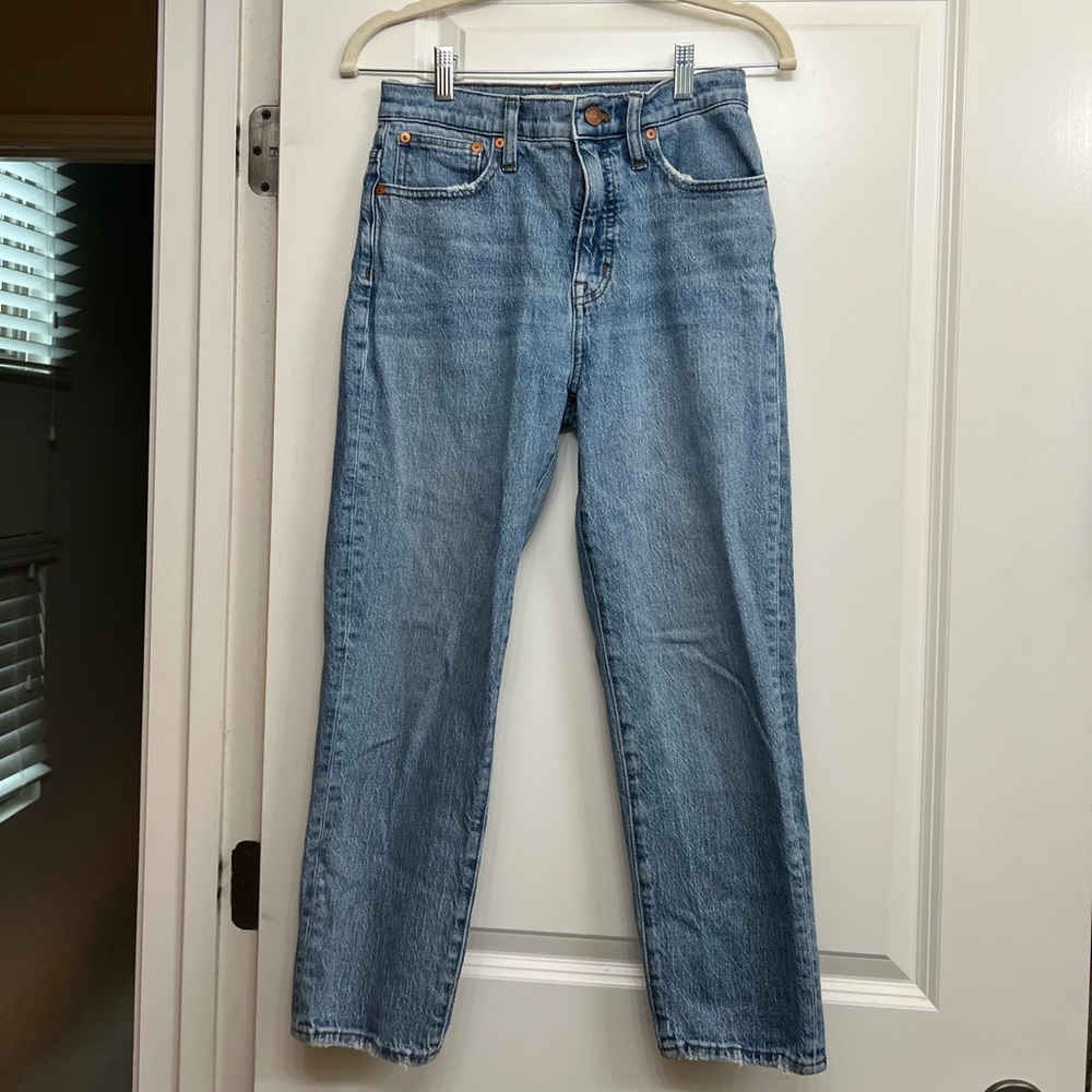 Madewell classic straight jeans
